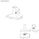 Stoves Sterling 90PYR 90cm Chimney Hood Technical Drawing