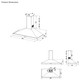 Stoves Sterling 100PYR 100cm Chimney Hood Technical Drawing