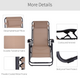 Outsunny Zero Gravity Reclining Garden Chair – Adjustable Patio Sun Lounger with Headrest & Armrests, Black