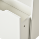 HOMCOM Children's Bookcase and Toy Organiser with Wheels – White