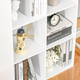 HOMCOM Storage Cabinet Bookcase – 6 Cube Organiser Shelves in White
