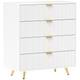 HOMCOM Chest of Drawers with 4 Drawers – Bedroom & Living Room Storage