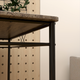 HOMCOM 5-Piece Dining Table and Chairs Set, Space-Saving Design – Oak & Black