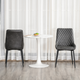 HOMCOM Retro Dining Chairs, Set of 2 PU Leather Upholstered Side Chairs