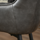 HOMCOM Retro Dining Chairs, Set of 2 PU Leather Upholstered Side Chairs