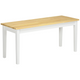 HOMCOM Wooden Dining Bench, Two-Seater Indoor Bench – Natural Wood Effect
