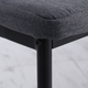 HOMCOM Set of 4 High Back Dining Chairs with Linen-Touch Upholstery and Steel Legs – Grey