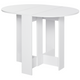 HOMCOM Folding Drop-Leaf Dining Table – White, Space-Saving Design