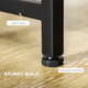 HOMCOM 3-Piece Dining Table and Bench Set for 4 – Industrial Style, Natural & Black
