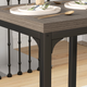 HOMCOM 3-Piece Compact Dining Table and Chairs Set – Grey Wood Grain & Black