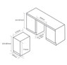 Caple WI3150 Wine Cooler Installation Diagram