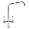 Franke, TEXTURA L SPOUT, Dual Lever Kitchen Tap in chrome