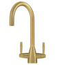 Caple, AVE2/GD, Avel Dual Lever Kitchen Tap in Gold MAIN IMAGE Image 1