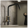 Abode Hex Dual Lever Kitchen Tap Lifestyle