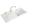 Franke GAK 611 Galassia Single Bowl Ceramic Sink with Drainer 1