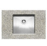 Caple ZEROD45 Kitchen Drainer undermount sink installed on a speckled grey granite worktop