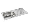 Carron Phoenix, Onda 100, Inset Sink in Stainless Steel