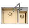 Caple, MODE175/GD, Stainless Steel Sink with Gold Finish Image 2