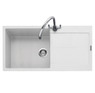 Caple, CANIS 100, Granite Kitchen Sink in chalk white