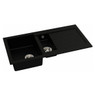 Abode, XCITE, 1.5 Bowl Inset Granite Sink in Black