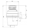 Carron Phoenix, CARRONADE CE-75, Waste Disposal Unit dimension drawing