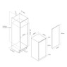 Caple RIF892 88cm Integrated Freezer Technical Drawing