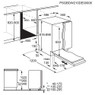 Zanussi, ZDLN2521, Fully Integrated Dishwasher Technical Drawing