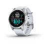 Garmin, fenix 7S, 42mm Smart Watch in Silver with Whitestone Band Main Image