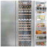 Caple stainless steel SSDOOR177DOD Appliance door installed on a Caple fridge stock with wine and fo