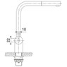 Franke, ATLAS SENSOR, Pull-Out Nozzle Kitchen Tap Technical Drawing 1