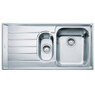 Franke, 127.0059.717, Neptune Inset Sink in LHD Stainless Steel Main Image