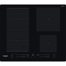 Whirlpool WFS0160NE 60cm 4 Zone Induction Hob - Black Main Image