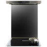 iivela IV90X75BK2 90cm Glass Splashback - Black 9051 Main Image
