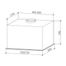 iivela IVBCAN72 72cm Canopy Hood Technical Drawing