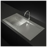 iivela PATRIA100 1.0 Bowl Stainless Steel Sink and Waste - Stainless Steel 7114 Lifestyle Image 1