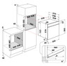 Hotpoint, SA4544HIX Built In Single Oven Dimension Drawing