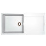 iivela SCANNO100WH Premium Granite 1.0 Bowl Sink - White 7135 Main Image