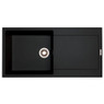 iivela SCANNO100BK Premium Granite 1.0 Bowl Sink - Black 7131 Main Image