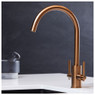 iivela CALDARO/CO Dual Lever Kitchen Tap - Copper 7165 Lifestyle Image 1