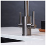 iivela CALDARO/GM Dual Lever Kitchen Tap - Gunmetal 7164 Lifestyle Image 2