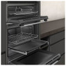 Neff U1ACE2HN0B Built-In Double Oven Lifestyle Image Open Side