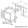 Neff S353ITX05G N30 Fully Integrated Dishwasher Technical Drawing