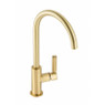 Abode AT2148 Globe Single Lever Kitchen Tap - Brushed Brass Main Image