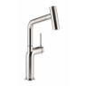 Abode AT2191 Tubist Pull Out Spray Kitchen Tap - Brushed Nickel Main Image