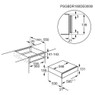 AEG KDE911424B 14cm Built-in Warming Drawer technical drawing