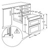 AEG 6000 Series Surroundcook Catalytic Electric Oven technical drawing