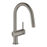 Grohe 32321AL2 Minta Single Lever Pull-out Mixer Kitchen Tap C Spout - Brushed Hard Graphite Main Im