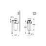 Grohe 41136000 Blue Activated Carbon Filter Starter Set - Technical Drawing