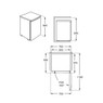 Zanussi ZYAN8FW0 85cm Freestanding Under Counter Freezer Technical Drawing