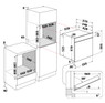 Indesit, IFW6230IX, Built In Single Oven Dimension Drawing